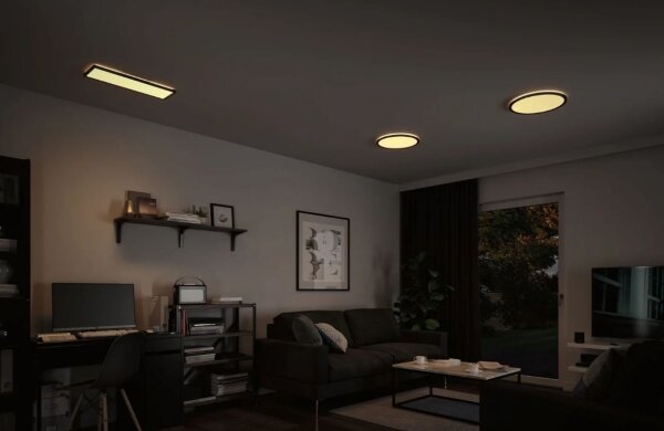 Paulmann 70999 - Panou LED ATRIA 22W 230V 3000K negru dimabil