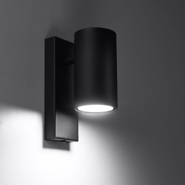 Aplică UTTI 1xGU10/40W/230V neagră Sollux SL.1077