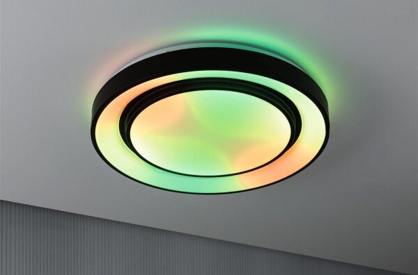 Plafonieră dimabilă LED RGBW/38,5W RAINBOW 230V Paulmann 70545 + telecomandă