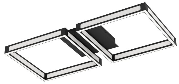 Plafonieră LED ALTAFLOR 2xLED/11,2W/230V neagră Eglo 99788