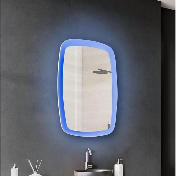Eglo 99588 - Oglindă de baie LED RGBW reglabilă, retroiluminată, 20W/230V, IP44