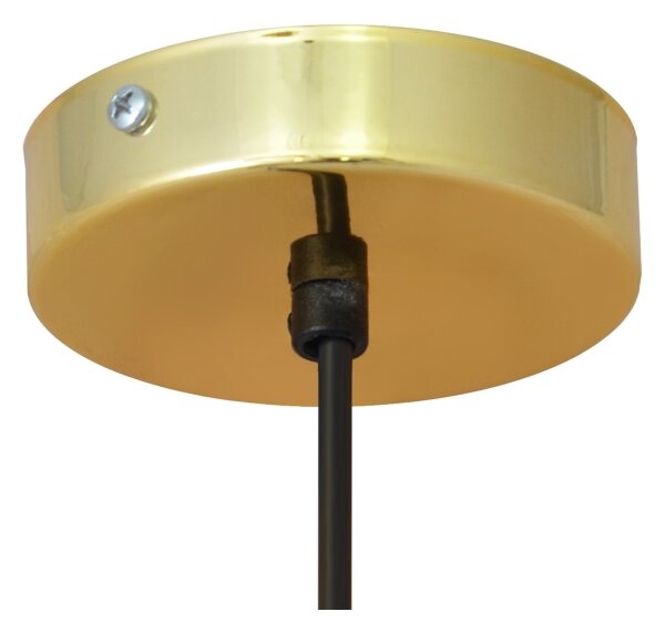 LED Lustră pe cablu BARS 1xGU10/4,8W/230V neagră/aurie