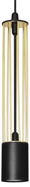 Lustră pe cablu BARS 1xGU10/20W/230V aurie/neagră