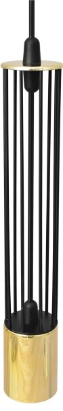 LED Lustră pe cablu BARS 1xGU10/4,8W/230V neagră/aurie