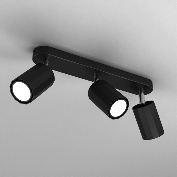 Spot BELLO 3xGU10/8W/230V negru