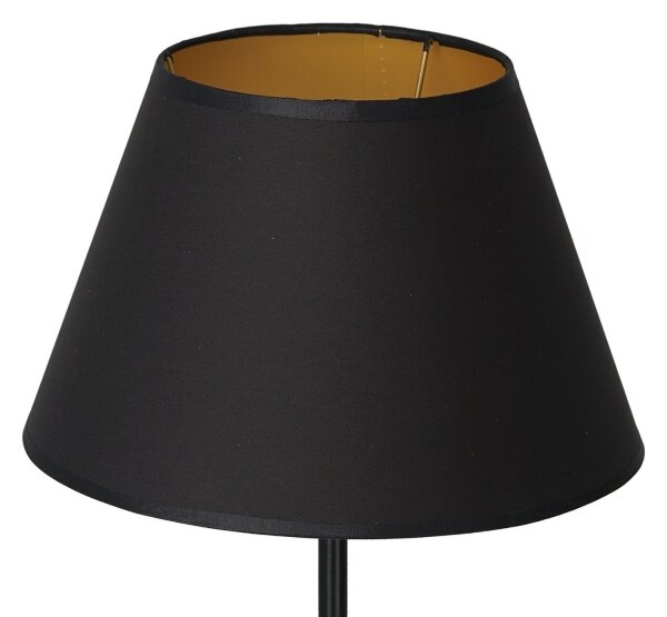 Lampă de masă ARDEN 1xE27/60W/230V d. 30 cm neagră/aurie