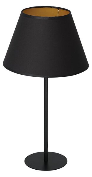 Lampă de masă ARDEN 1xE27/60W/230V d. 30 cm neagră/aurie