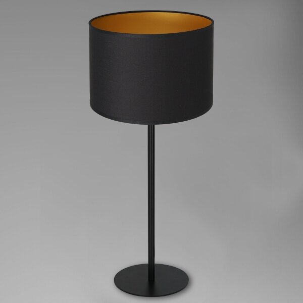 Lampă de masă ARDEN 1xE27/60W/230V d. 25 cm neagră/aurie