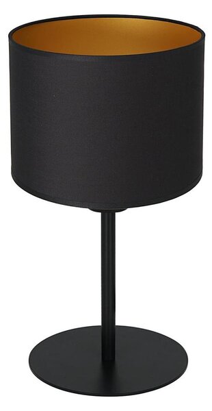 Lampă de masă ARDEN 1xE27/60W/230V d. 18 cm neagră/aurie