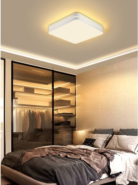 Plafonieră LED dimabilă PERFECTO 24W/230V Wi-Fi Tuya Immax NEO 07155-W30 + telecomandă