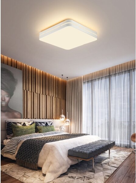 Plafonieră LED dimabilă PERFECTO 24W/230V Wi-Fi Tuya Immax NEO 07155-W30 + telecomandă