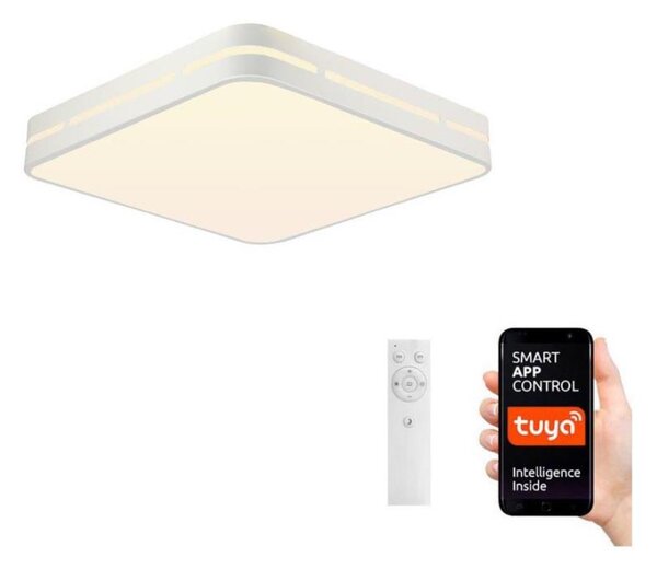 Plafonieră LED dimabilă PERFECTO 24W/230V Wi-Fi Tuya Immax NEO 07155-W30 + telecomandă
