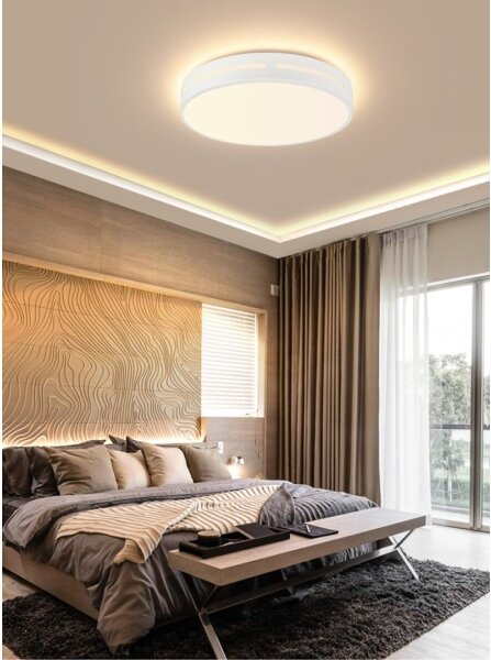Plafonieră LED dimabilă PERFECTO 24W/230V Wi-Fi Tuya Immax NEO 07153-W40 + telecomandă