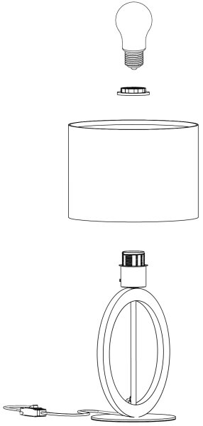 Lampă de masă BASILDON 1xE27/40W/230V Eglo 43569