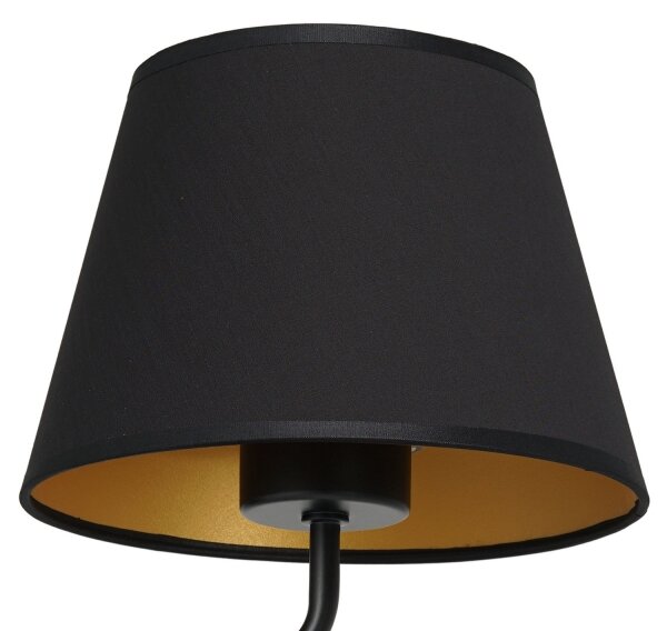 Lampă de perete ARDEN 1xE27/60W/230V negru/auriu