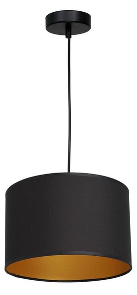 Lustră pe cablu ARDEN 1xE27/60W/230V d. 25 cm neagră/aurie