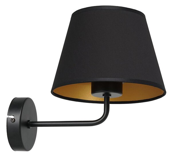 Lampă de perete ARDEN 1xE27/60W/230V negru/auriu