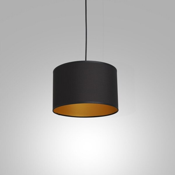 Lustră pe cablu ARDEN 1xE27/60W/230V d. 25 cm neagră/aurie