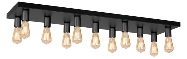 Plafonieră FILO 11xE27/60W/230V neagră