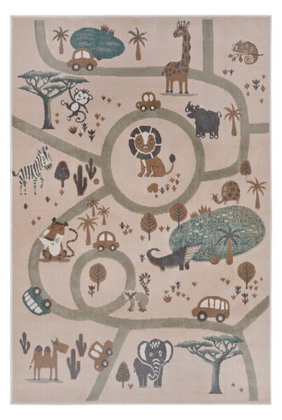 Covor pentru copii bej 120x170 cm Animal Park – Hanse Home
