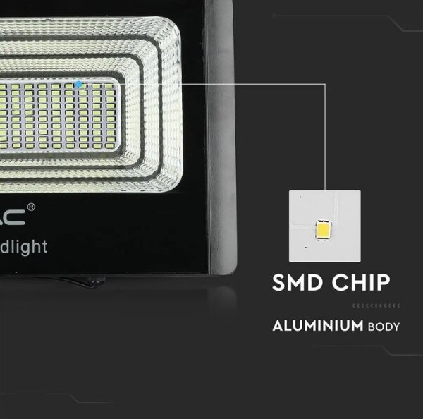 Reflector solar LED reglabil 20W 6,4V 4000K IP65 cu telecomandă