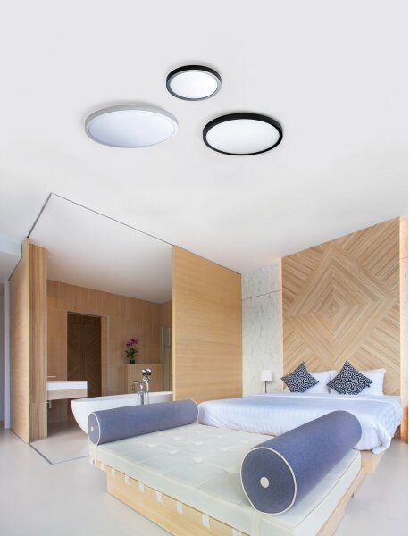 Plafonieră LED MALTA LED/24W/230V d. 30 cm neagră Azzardo AZ4243