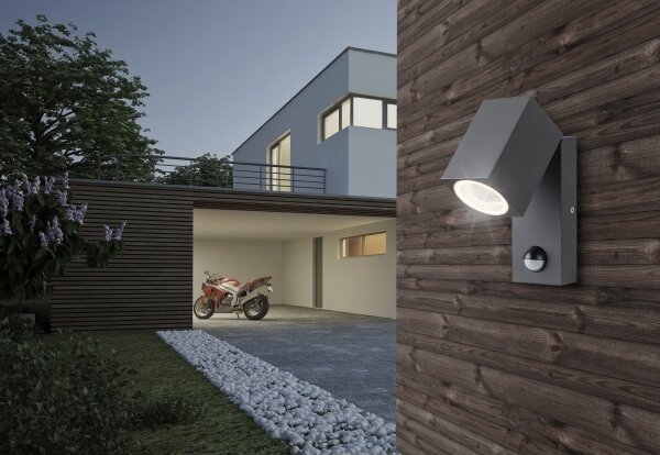 Aplică de exterior cu senzor GORAN 1xGU10/35W/230V IP44 Azzardo AZ4695
