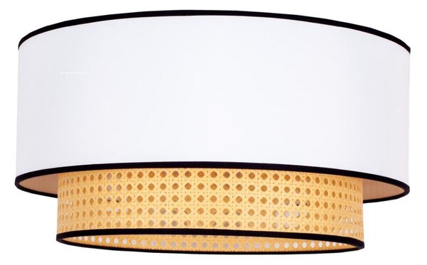 Plafonieră Duolla BOHO 1xE27/15W/230V d. 45 cm alb/ratan