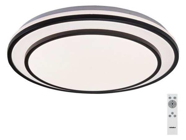 Rabalux 2130 - Plafonieră LED dimabilă LUPITA, 40W/230V, neagră, cu telecomandă