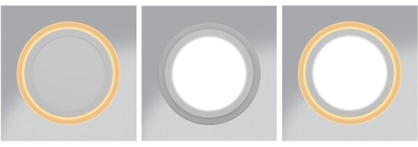 LED Lampă încastrată DUO LED/6W/230V + LED/3W