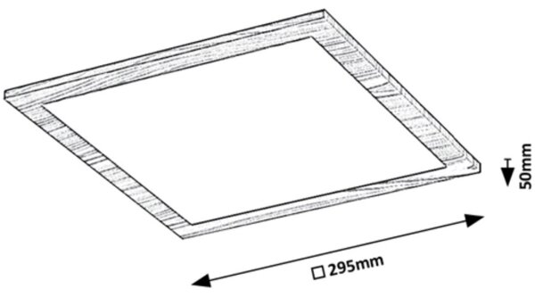 Panou LED aplicat ALMOND LED/12W/230V 4000K Rabalux 6907