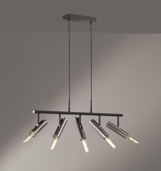Lustră pe cablu DEAN 5xE27/25W/230V Fischer & Honsel 60369