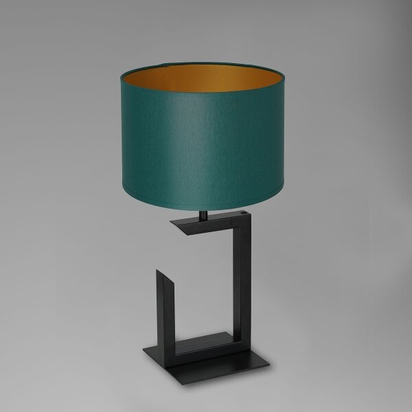 Lampă de masă 1xE27/60W/230V 45 cm verde/aurie