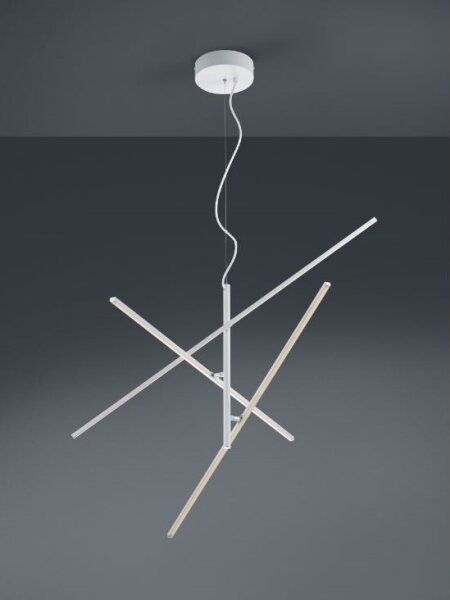 Lustră LED pe cablu dimabilă TIRIAC 3xLED/8,5W/230V albă Trio