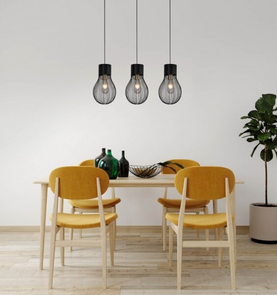 Lustră pe cablu DAVE 3xE27/40W/230V Reality