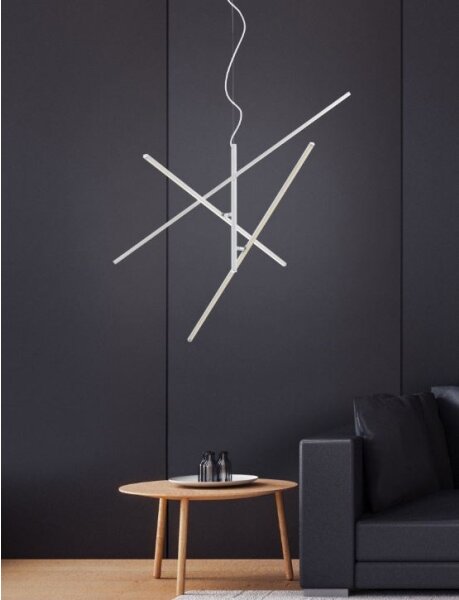 Lustră LED pe cablu dimabilă TIRIAC 3xLED/8,5W/230V albă Trio