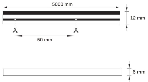 Bandă LED NEON 5m LED/40W/24V portocaliu IP65