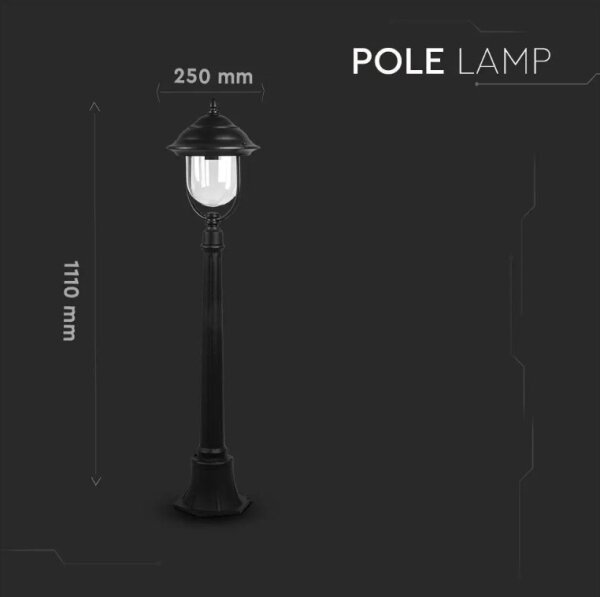 Lampă de exterior 1xE27/60W/230V 111 cm IP44