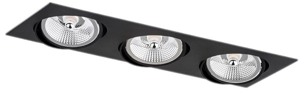 Argon 6116 - Plafonier OLIMP 3xGU10-AR111/12W/230V negru