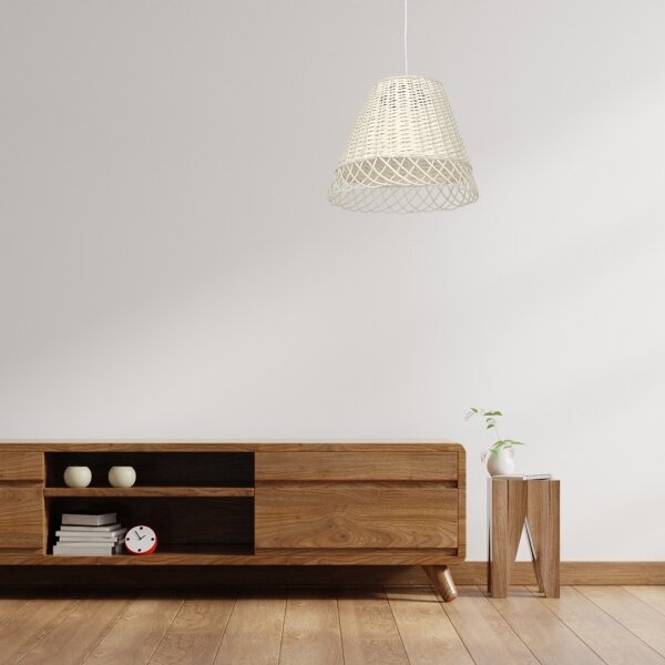 Lustră pe cablu VIMINI 1xE27/40W/230V ratan