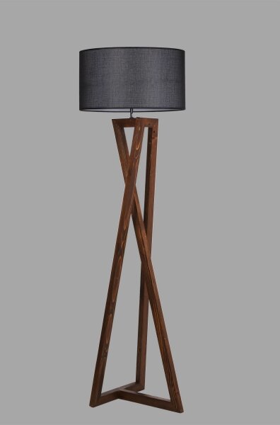 Lampadar MACKA 1xE27/60W/230V negru/maro