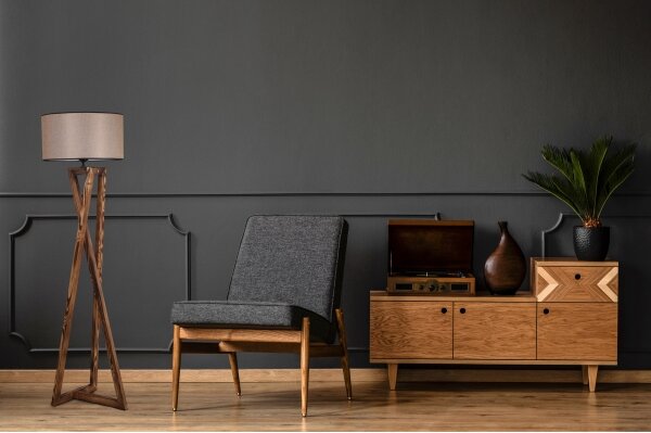 Lampadar MACKA 1xE27/60W/230V bej/maro