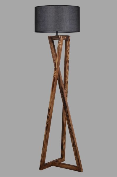 Lampadar MACKA 1xE27/60W/230V negru/maro