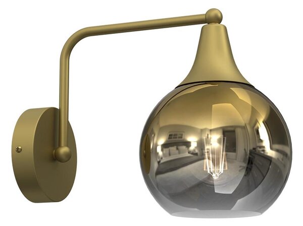 Lampă de perete MONTE 1xE27/60W/230V aurie