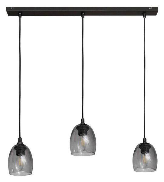 Lustră pe cablu BRILLANT 3xE27/15W/230V gri