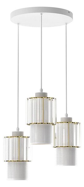 Lustră pe cablu BLANCO 3xE27/60W/230V albă