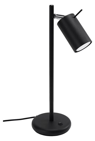 Lampă de masă RING 1xGU10/40W/230V neagră Sollux SL.1091