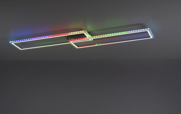 Leuchten Direkt 14635-55-LED FELIX 34,5W/230V RGB plafonieră dimabilă cu DO
