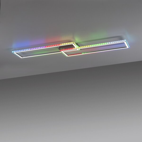 Leuchten Direkt 14635-55-LED FELIX 34,5W/230V RGB plafonieră dimabilă cu DO