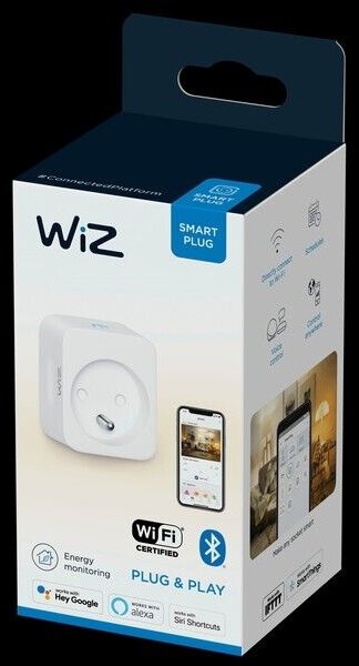 Priză inteligentă E 2300W + contor de energie Wi-Fi WiZ